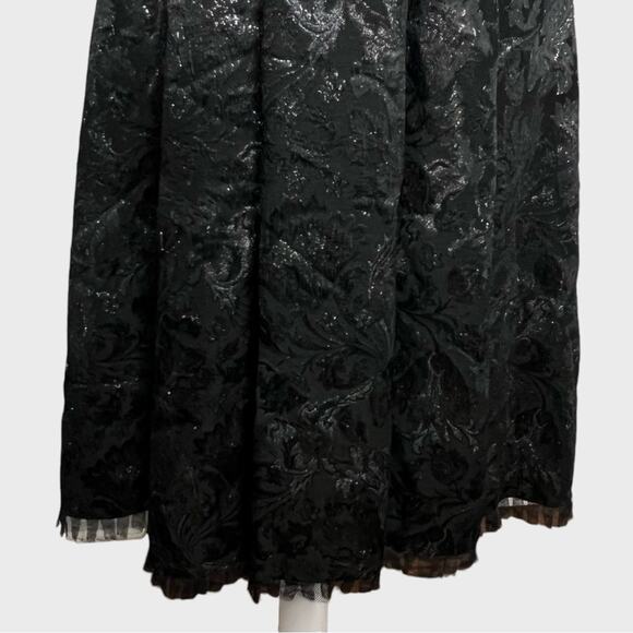Signette Aysha Saeed Iridescent Jacquard Cocktail Dress Size 4 Dark Fairy Grunge - Picture 4 of 11
